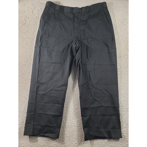 LL Bean Pants Men's 38x27 Blue Comfort Waist Straight Leg 100% Cotton Casual 38 - Picture 1 of 14